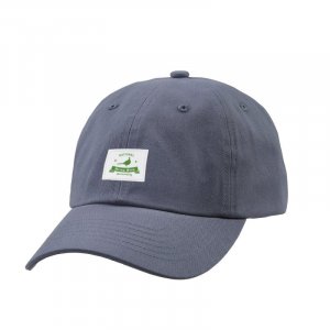 【團購商品，10個起做】東華日系風格布標老帽_石藍/煙燻粉(可混色)