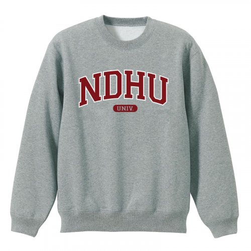 【團購商品，30件起做】NDHU經典款美式大學T_麻花灰/深藍(可混色)