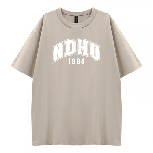 【夏季新品，下單即出】NDHU好涼的寬版短T_花生冰(淺卡其)