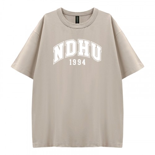 【少量現貨，售完不補】NDHU好涼的寬版短T_花生冰(淺卡其)