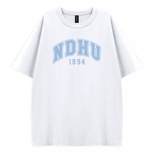 【夏季新品，下單即出】NDHU好涼的寬版短T_雪花冰(白)