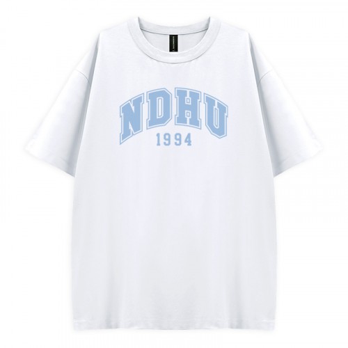 【夏季新品，下單即出】NDHU好涼的寬版短T_雪花冰(白)
