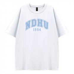【夏季新品，5/23陸續出貨】NDHU好涼的寬版短T_雪花冰(白)