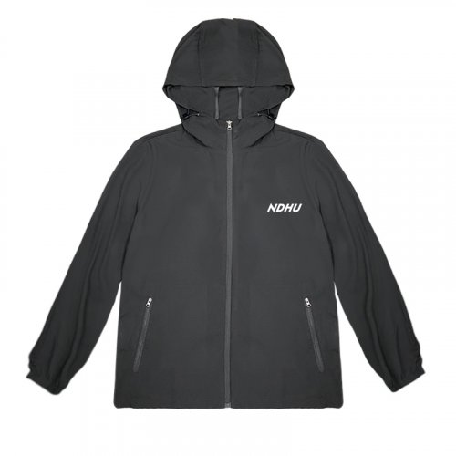 NDHU輕量機能防潑水風衣外套_黑 NDHU輕量機能防潑水風衣外套_黑