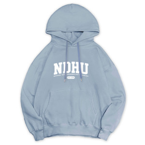 【最後五件,售完不補】NDHU冬日輕甜系落肩帽T_冰霜藍