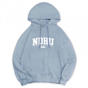 【預購至11/30止，12/15陸續出貨】NDHU冬日輕甜系落肩帽T_冰霜藍