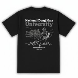 【限量20件，售完不補】NDHU校園日常圖鑑寬版短T_經典黑