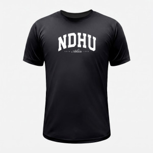 NDHU經典款超細纖維排汗短T_黑