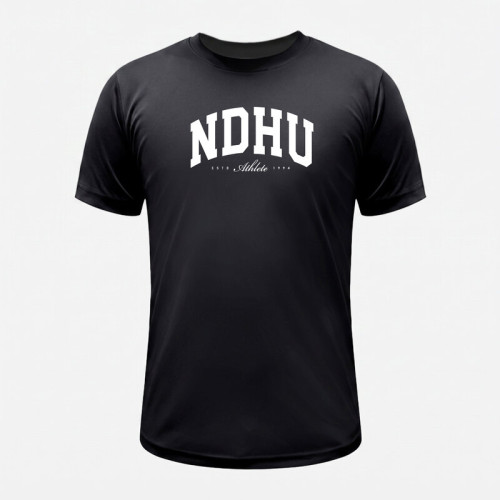 NDHU經典款超細纖維排汗短T_黑