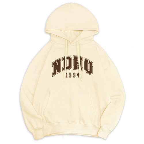 【預購至10/19,11/13陸續出貨】NDHU冬日輕甜系落肩帽T_經典款_奶油白 【預購至10/19,11/13陸續出貨】NDHU冬日輕甜系落肩帽T_經典款_奶油白
