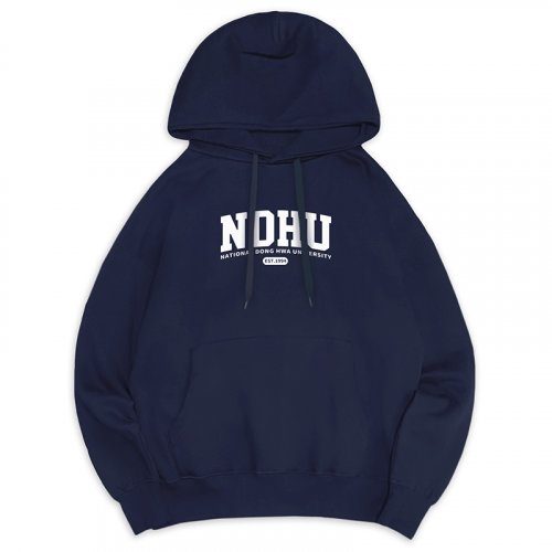 NDHU經典款刷毛帽T_深藍