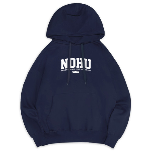 NDHU經典款刷毛帽T_深藍