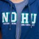 【最後2件，售完不補】NDHU連帽拉鍊立體貼布繡外套_深藍