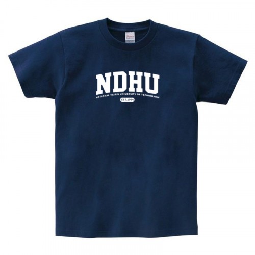 【最後十件，售完不補】NDHU經典款純棉短T_深藍